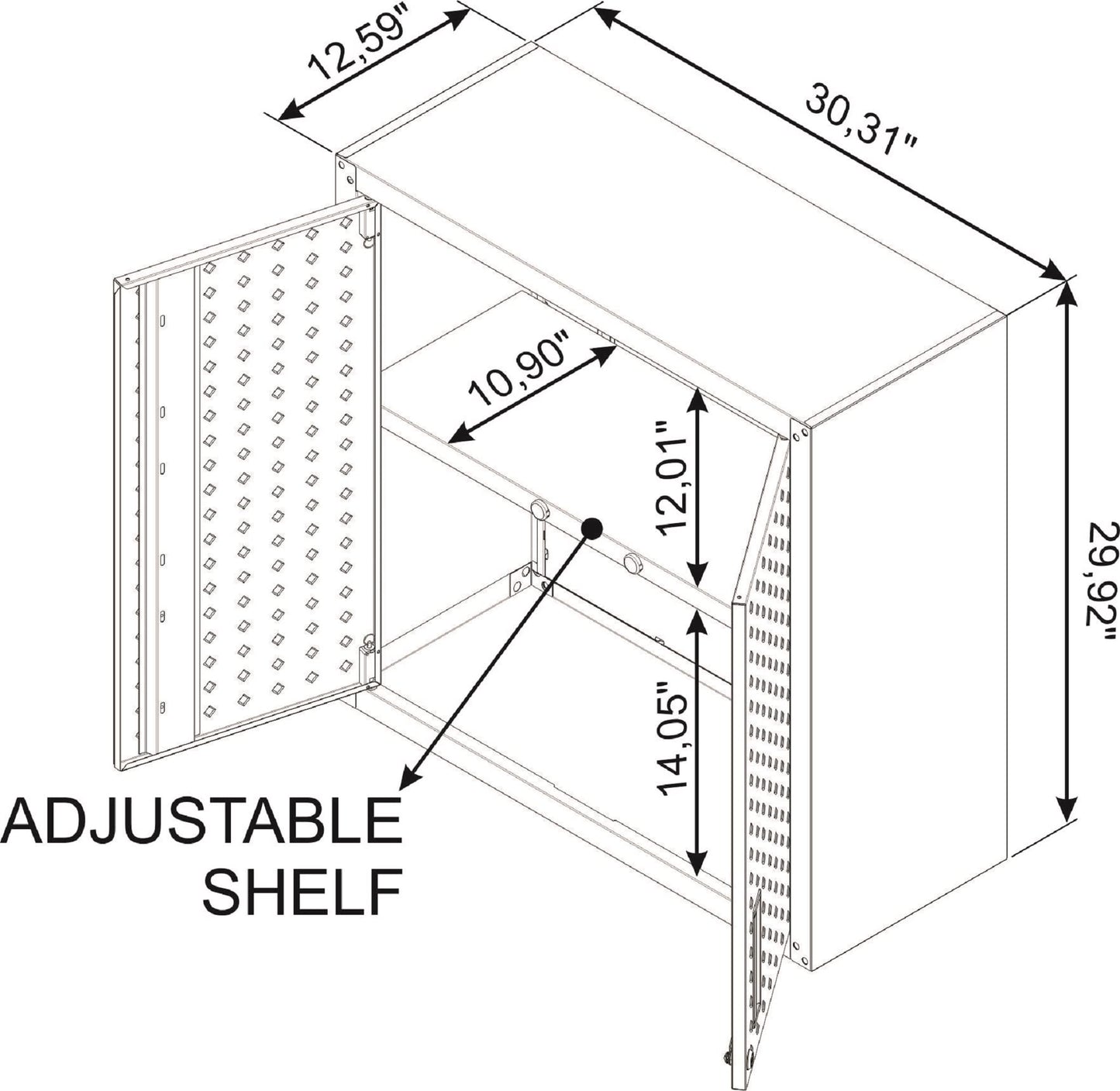Manhattan Comfort Fortress Storage Units, White