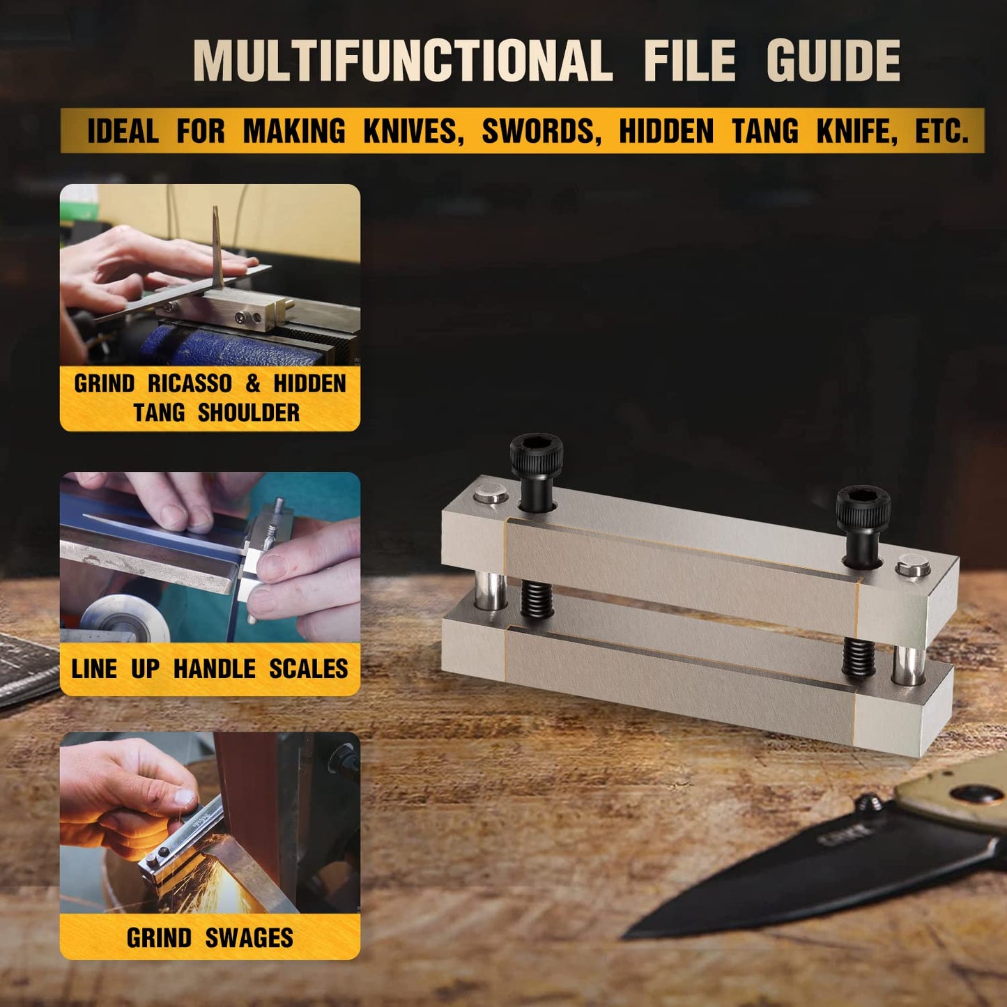 File Guide with Carbide Surface For Knife Making
