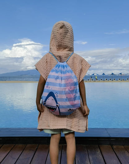1-5 Hooded Bath Towel for Kids Extra Soft Absorbent Bath Poncho for Years Premium Cotton