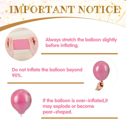 102pcs Princess Balloon Garland Arch Kit with Giant Pink Castle & Gold Crown Foil Balloons, 18/12/10/5 Inch Macaron Pastel Rainbow Latex for Girls Birthday, Fairytale Baby Shower