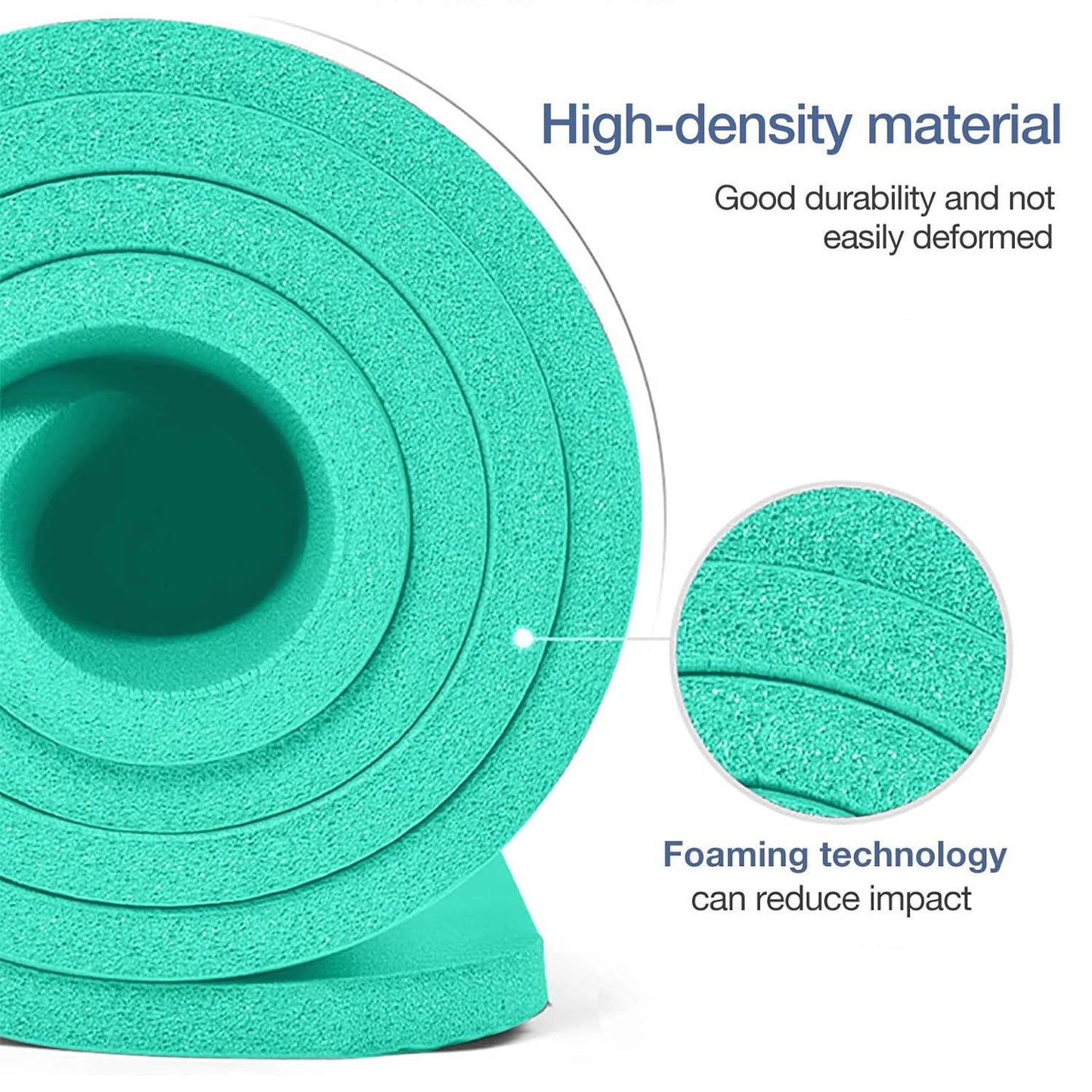 Yoga Mat Non Slip NBR Thick Yoga Mat, 72"L x 32"/24"W x 0.6"/0.4"TH (185cm x 80cm/61cm x 15mm/10mm), Anti-Tear Exercise Mat with Carrying Strap and Bag, Workout Mats for Yoga, Pilates, Floor Exercises
