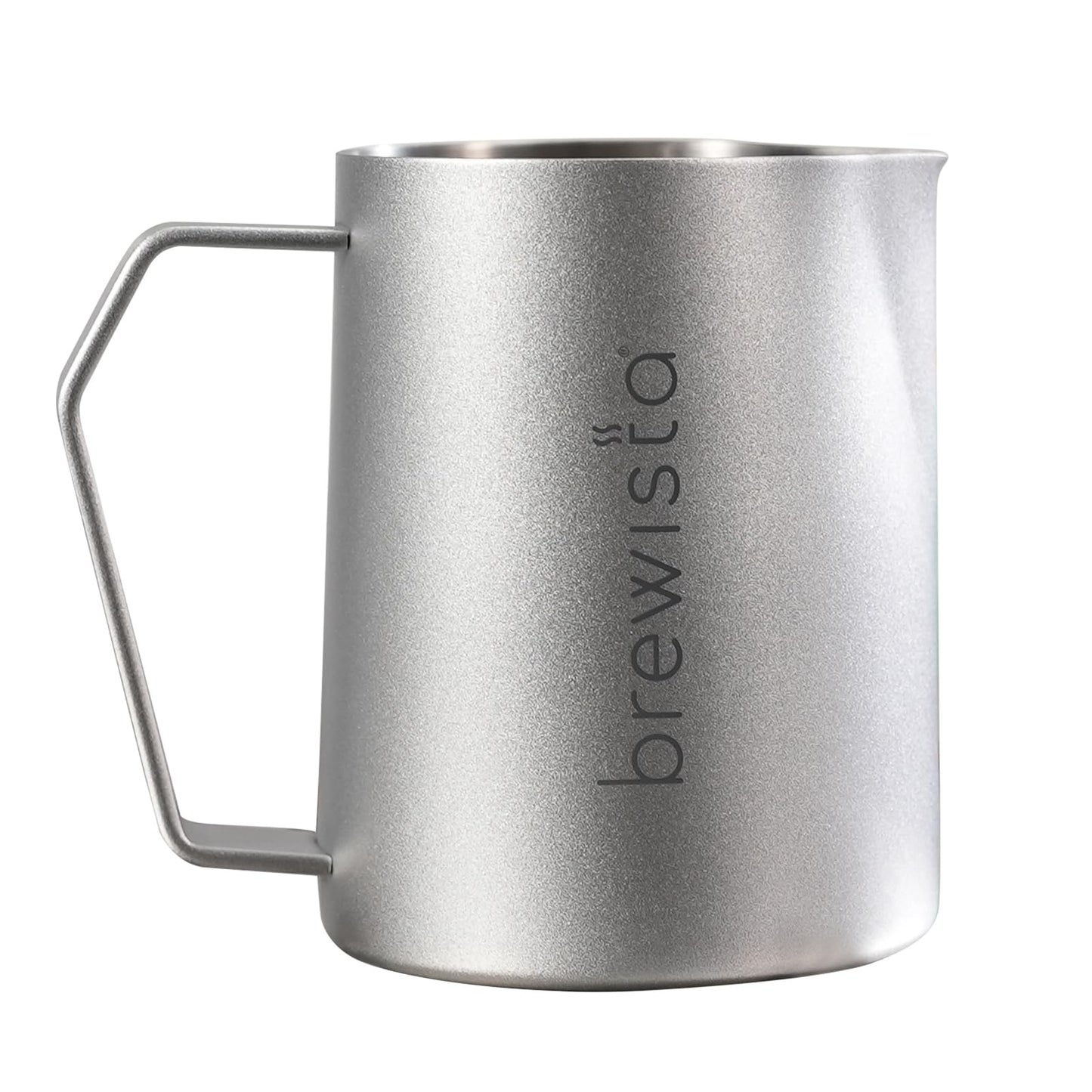 Brewista Precision Milk Frothing Pitcher, Steaming Jug, Coffee, Espresso Machine Accessories for Barista, Latte Art, Cappuccino, Stainless Steel Cup, 24 oz/720 ml, Silver