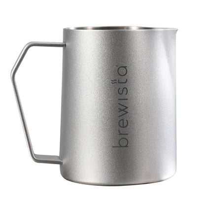Brewista Precision Milk Frothing Pitcher, Steaming Jug, Coffee, Espresso Machine Accessories for Barista, Latte Art, Cappuccino, Stainless Steel Cup, 24 oz/720 ml, Silver