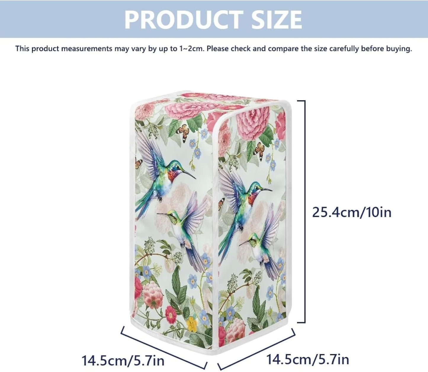 Hummingbird Electric Can Opener Dust Cover, Home Decor Kitchen Appliance Covers