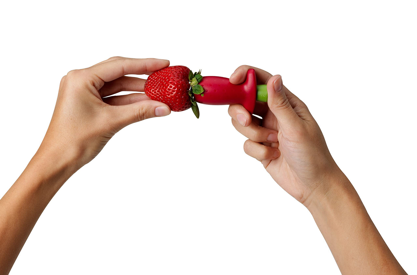 Chef'n Original Stem Gem Strawberry Huller, Red/Green - 102-138-005