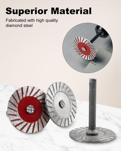 AOKLIT 10pcs Stone Carving 40mm Blades Tools, Mini Engraving Diamond Saw Blades, Diamond Metal Cutting Wheel Saw for Granite, Marble, Ceramic, Porcelain, Tile