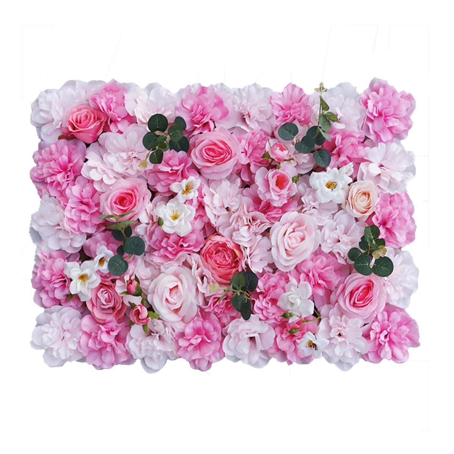 JIIPOREGJ Flower Wall Backdrop 40 * 60Cm,Artificial Floral Wall Panel,for Wedding Celebrations Party Birthday Backdrops and Home Decoration,10pcs