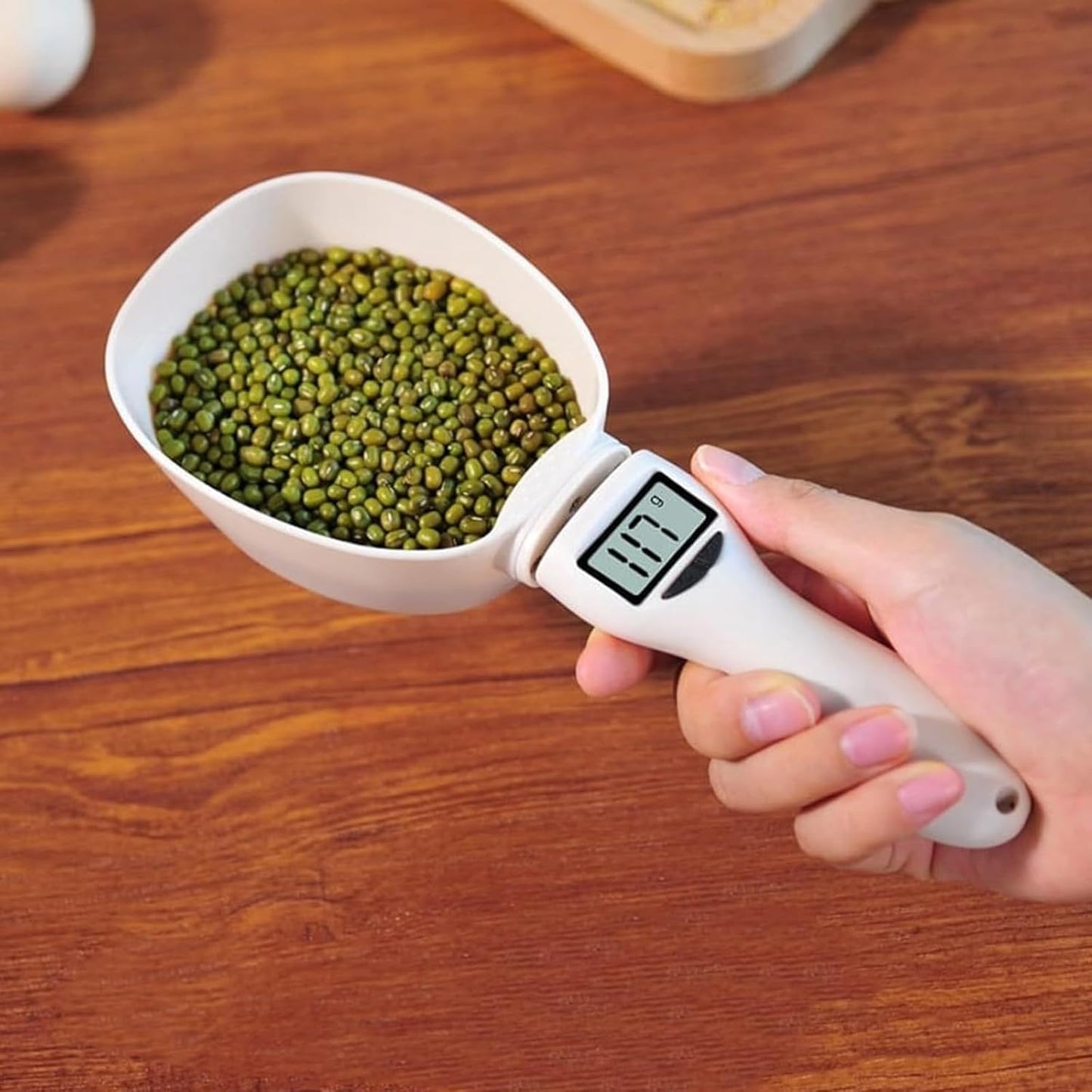 Food Measuring Scoop Scale, Digital Measuring Spoon, Weighing Spoon Scale 800g / 0.1g High Precision with LCD Screen, Display Electronic Measuring Spoon for Kitchen Gadgets and Daily Meals (1pc)