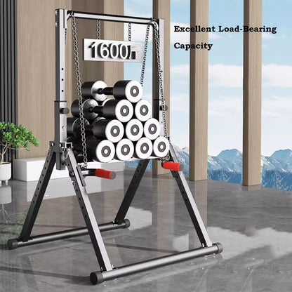 Foldable Power Tower Multifunction Pull Up Bar Dip Station Adjustable Workout Chin Up Bar Strength Training Equipment For Home Gym 1100lbs Support