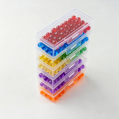Kexinglu 14Pcs Bead Organizer Box, Plastic Organizer Box with Adjustable Dividers, Small Clear Diamond Storage Containers Rectangle Case with Hinged Lid for Jewelry Travel DIY Art Bracelet Craft Nail