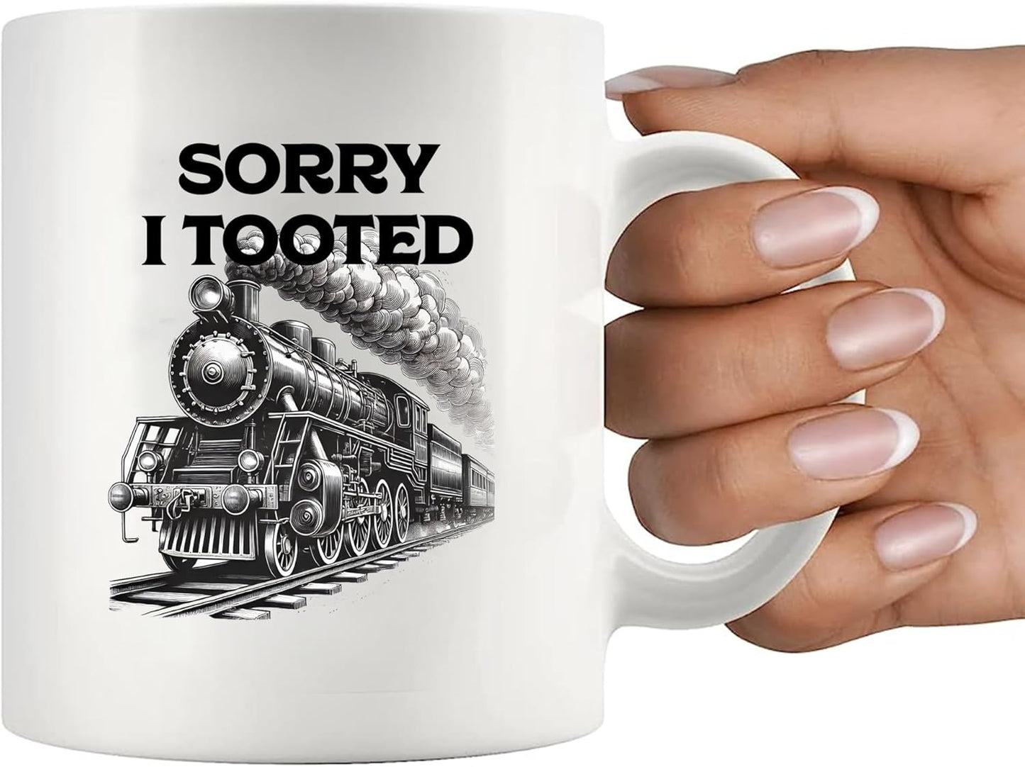 11 oz) Panvola Sorry I Tooted Train Train Lovers Gifts For Dad Mom Husband Brother Sister Wife Friend Coworker Ceramic