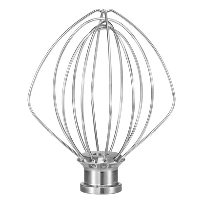 K45WW Dishwasher Safe Whisk Attachment Fits 4.5 Quart and 5 QT KitchenAid Tilt-Head Stand Mixer Stainless Steel 6 Wires Whip for Egg Heavy Cream Beater, Cakes Mayonnaise