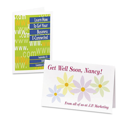 Avery 3265 Greeting Cards, Inkjet, 5-1/2-Inch x8-1/2-Inch, 20/BX, Matte White