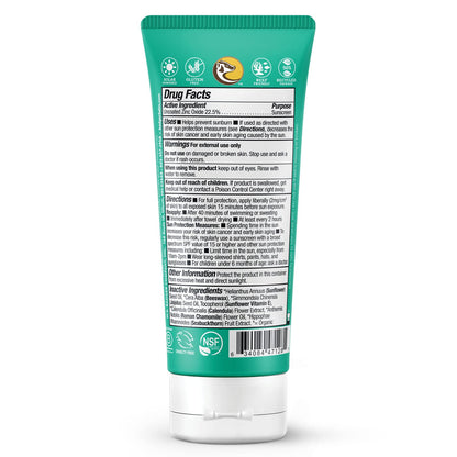 Badger Mineral Baby Sunscreen Cream SPF 40, 98% Organic Toddler Sunscreen with Zinc Oxide, Broad Spectrum, Reef Safe, Water Resistant, Pediatrician Tested Baby Sunblock for Sensitive Skin, 2.9 fl oz