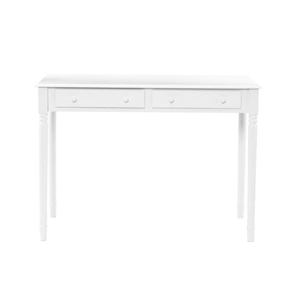 SEI Furniture - Writing 2-drawer Desk- Crisp White - Transitional Design, White Finish - Ideal for Home Office, Bedroom (HO8800)