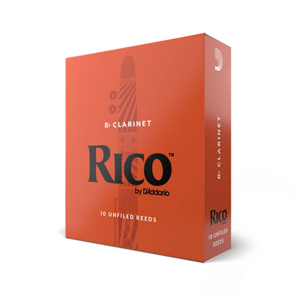 D’Addario Woodwinds, Rico Bb Clarinet Reeds, RCA1025, Strength 2.5, 10-pack
