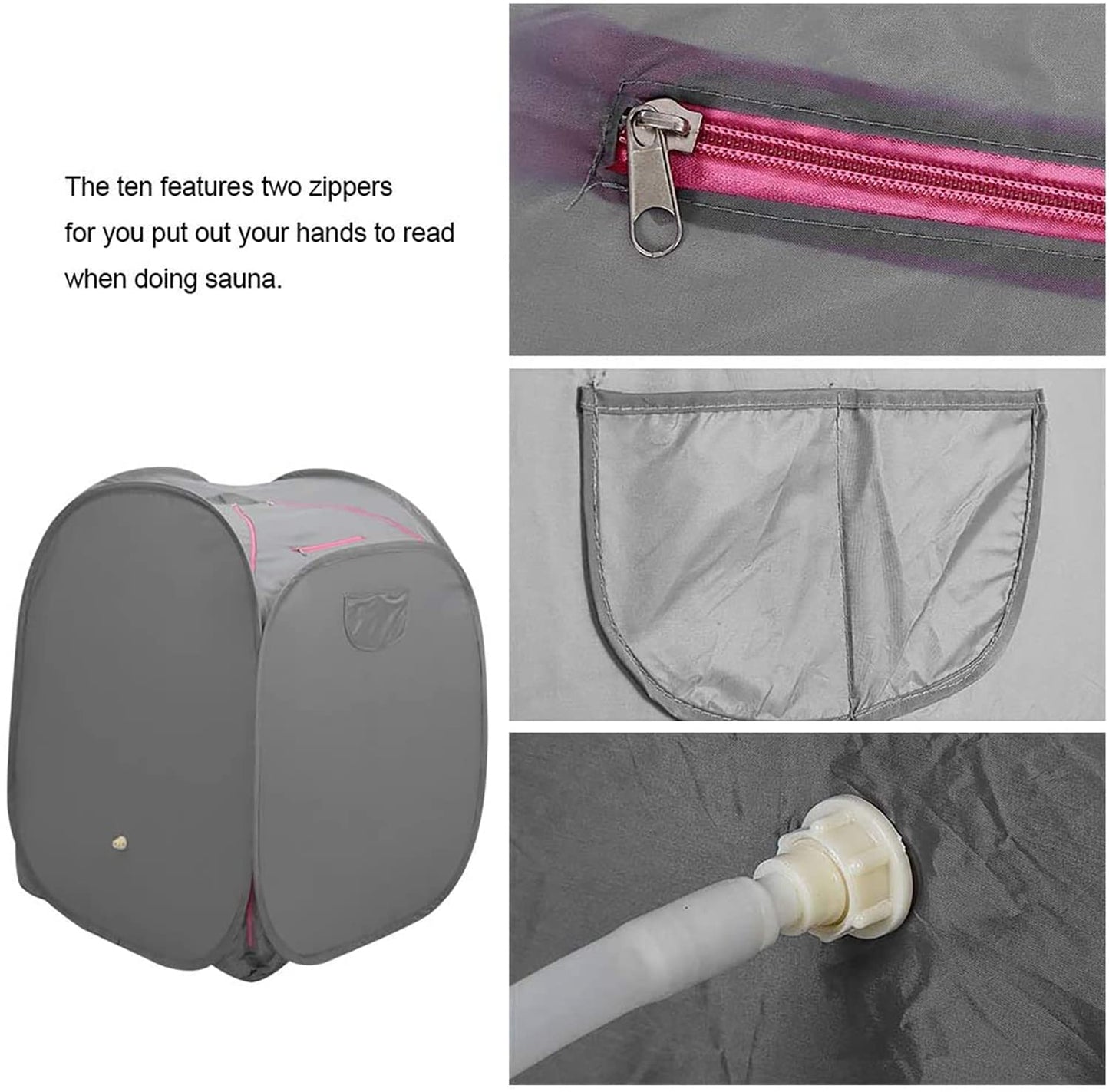 U5GAAALPPQ9 Portable Personal Home Steam Sauna 1.5L Sauna Steamer Full Body Sauna Tent Portable Personal Spa Indoor Body Slimming Therapy.
