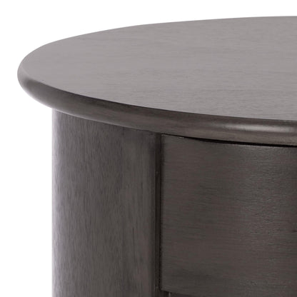 SAFAVIEH Furniture - Tabitha 1-Drawer Accent Table - Black - Solid Wood - Farmhouse Storage Design - Ideal for Living Room, Entryway, Home Office, 17.7"W x 17.7"D x 26"H - Fully Assembled (AMH5712H)