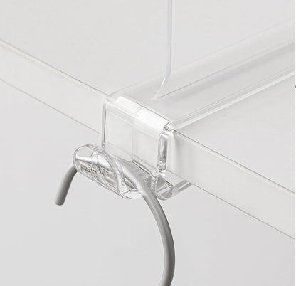 Clear Shelf Dividers 12 Inches [Extra Tall Version] - 4 Pack Acrylic Vertical Organizer for Bedroom, Kitchen, Office