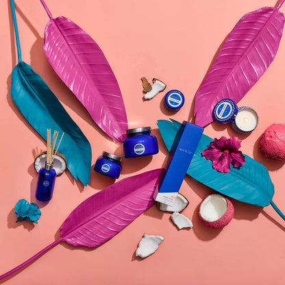 Capri Blue Volcano Reed Diffuser Set - Includes Reed Diffuser Sticks, Fragrance Oil, and Glass Bottle - Luxury Scented Room Fresheners - Cobalt Blue (8 fl oz)