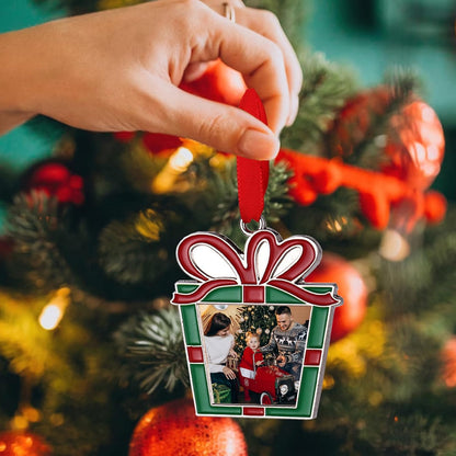 Personalized Christmas Ornaments 2025 | Custom Metal Tree Decor with Photo & Text - Perfect Gift