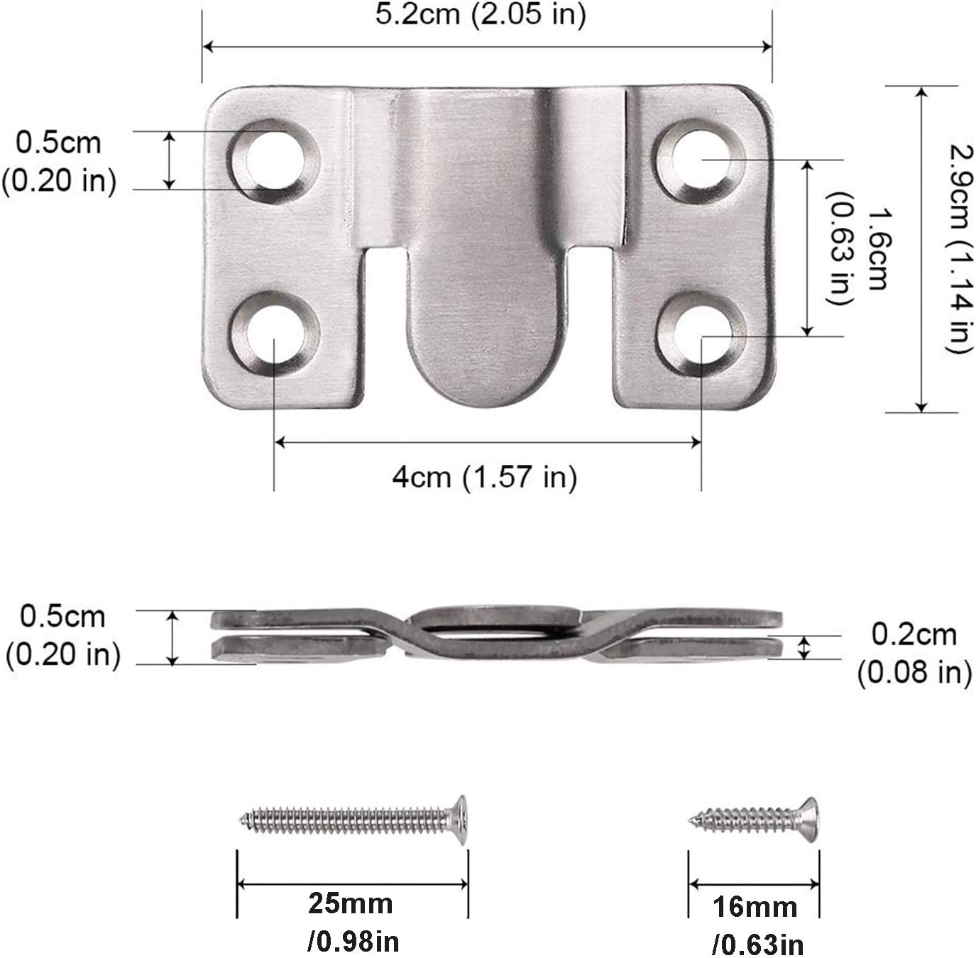 LIKERAINY Heavy Duty Large Metal Flush Mount Brackets - Sectional Interlocking Connector for Furniture, 20 Pairs