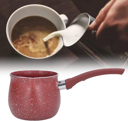 Nonstick Coating Milk Pan with Lid, Mini Milk Pot, Single Handle Anti-Scalding Saucepan, Lightweight Kitchen Cooking