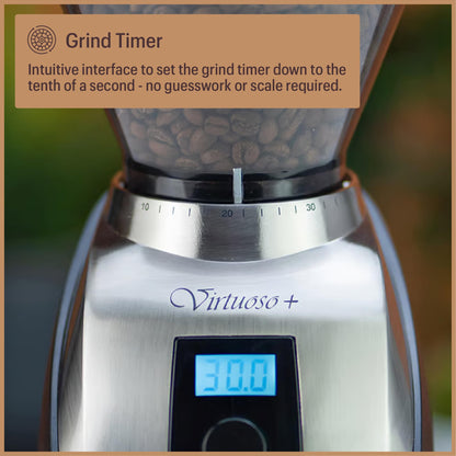 Baratza Virtuoso+ Coffee Grinder ZCG587BLK, Black