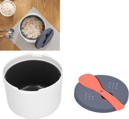 M Cuisine Microwave Rice Cooker, Small Appliances, 2 Layer Rice Steamer, High Temperature Resistant Steam Pot