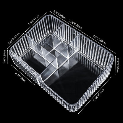 heemeei Nail Drill Machine & Bits Storage Box, 10 Holes Transparent Acrylic Drill Bit Holder, Plastic Nail Drill Tool Displayer Holder Case for Nails, Professional Nail Drill Grinding Bit Organizer