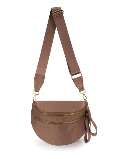 Spacious Nylon Crossbody Bag Bum Bag Handbags Wallets Purses Trendy Shoulder Bag for Women