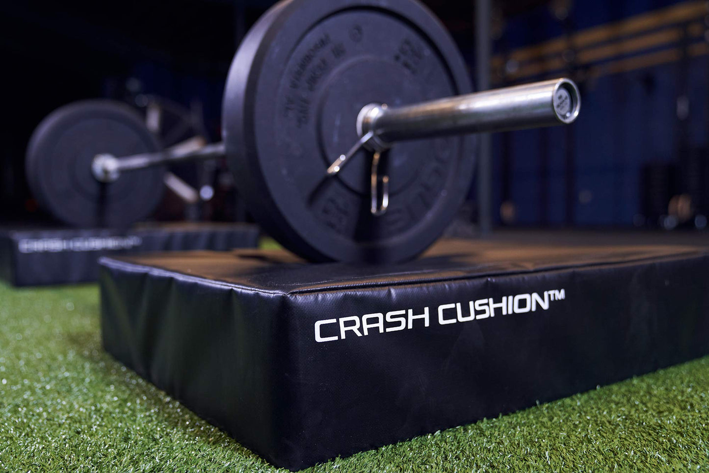 ABMAT 6" Crash Cushions - Sound Suppression and Vibration Damping Pads for Barbells and Weightlifting Drops. Durable Cover and Easy Carry Handles. Black. Sold in Pairs