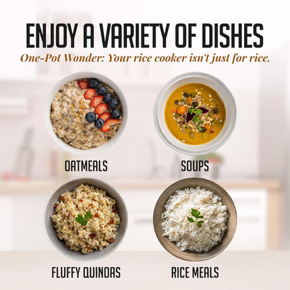 OVENTE Electric Rice Cooker, Non-Stick Aluminium Pot, Automatic Keep Warm, 4-Cup Cooked Rice