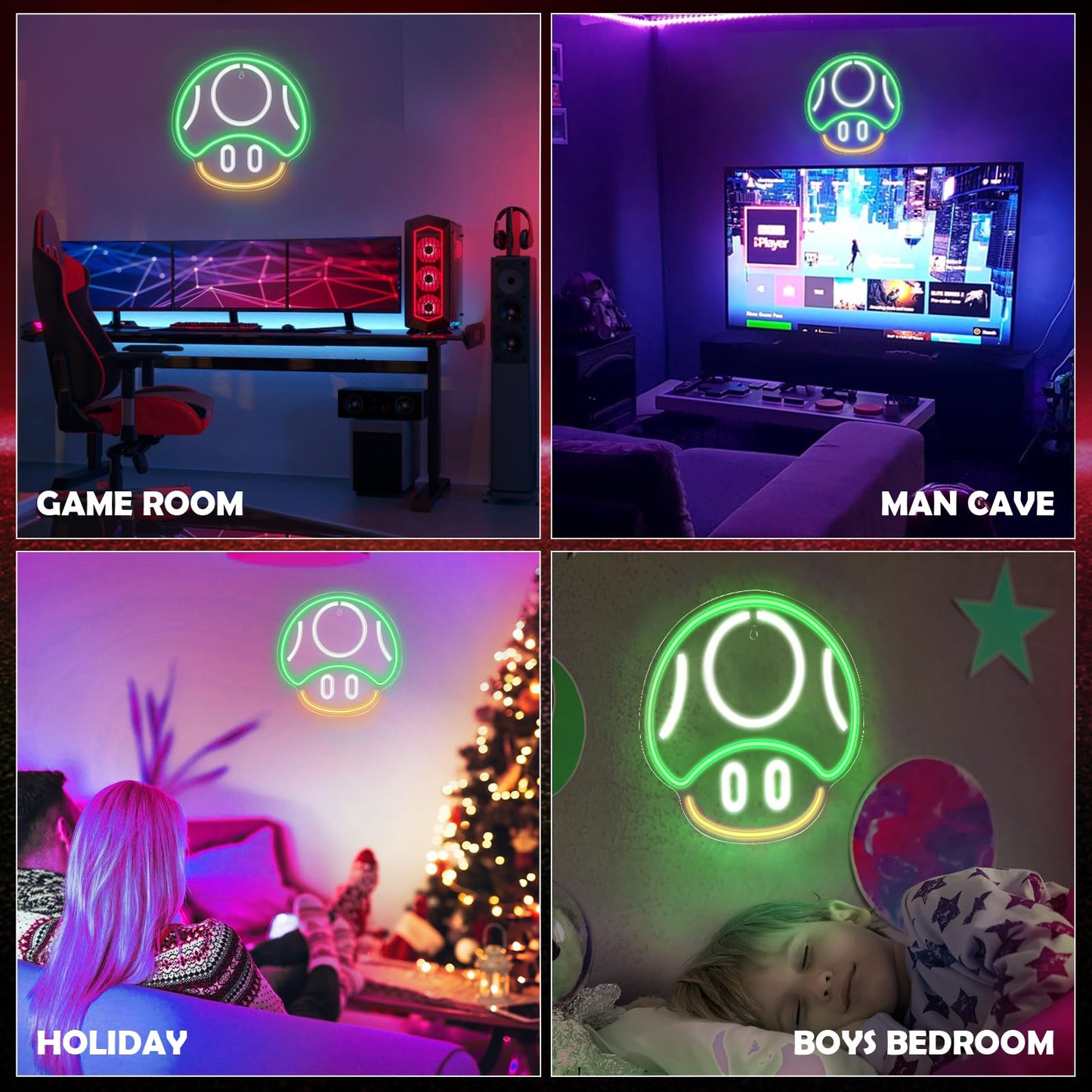 Kavaas Gamer Neon Sign, Game Controller LED Sign for Gaming Room Decor - Game Neon Sign for Teen Boy Room Decor - Best Gamer Gifts for Boys, Kids