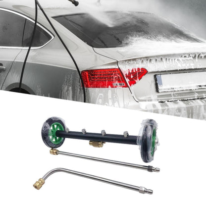 TRELVEX Undercarriage Cleaner Underbody Car Wash Water Broom, Surface Cleaner Attachment Pressure Washer for Patio RV, with 2 Poles
