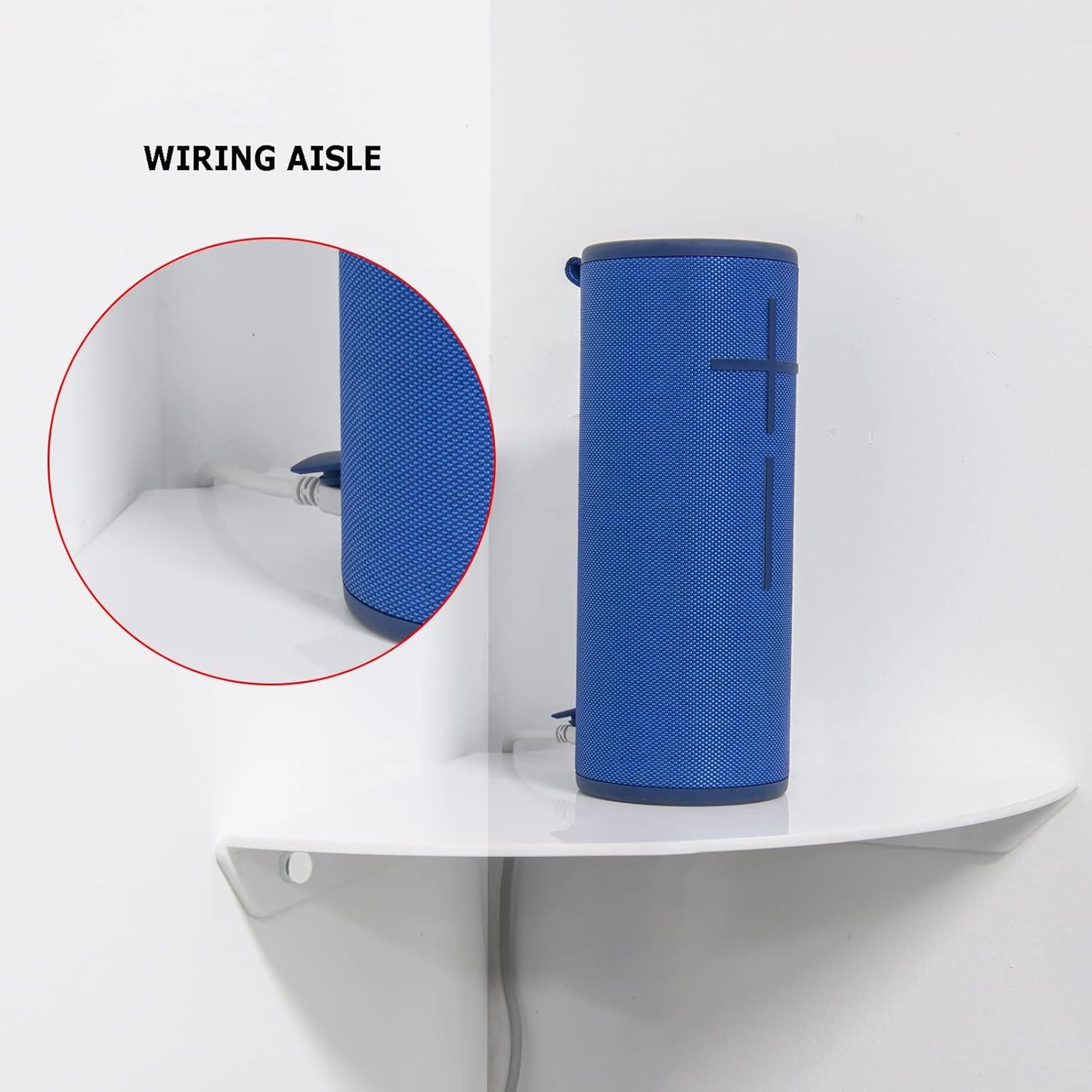 Cosmos 2 Pcs Acrylic Wall Mount Floating Corner Shelves Quarter Round Shower Shelf Hanging Corner Shelves Wall Storage