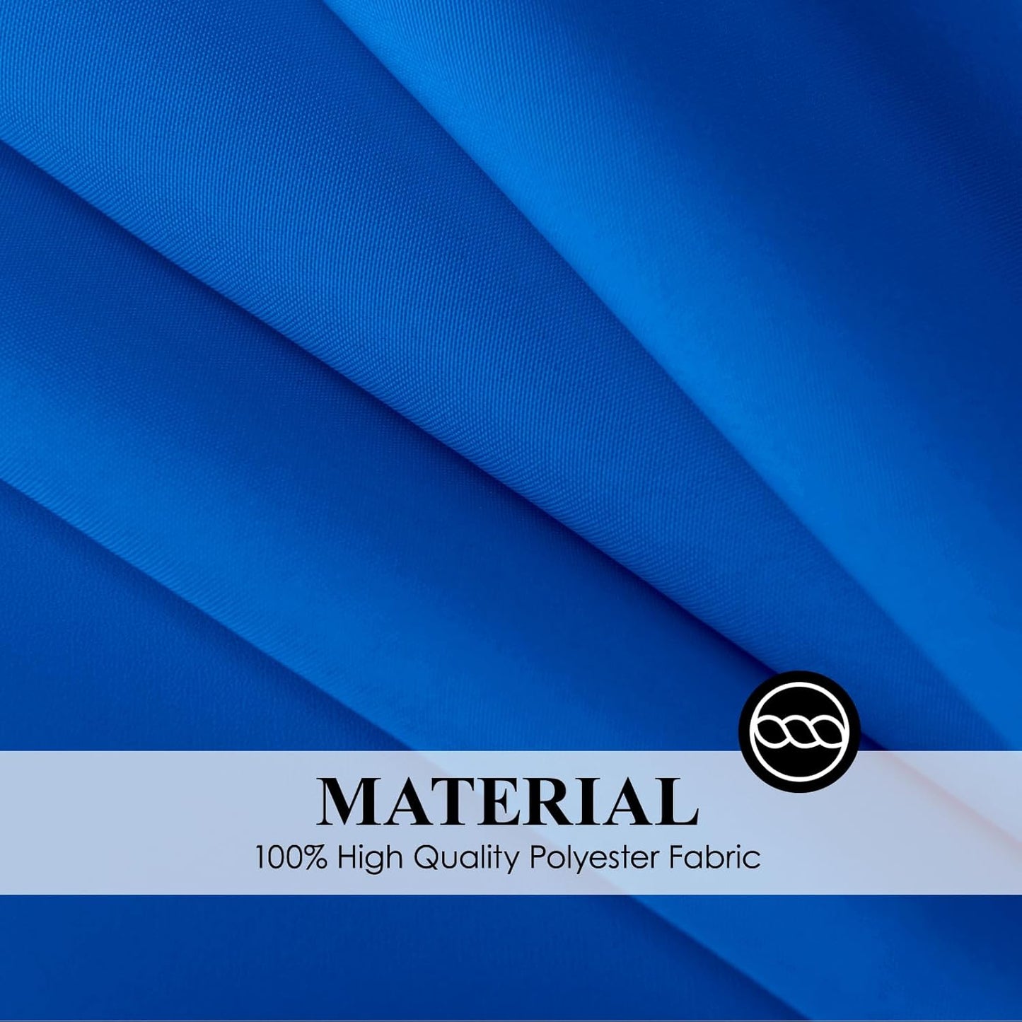 90x132 Inch 2 Pack 6ft 8ft Rectangle Tablecloths Royal Blue Tablecloth for Washable Decorative Linen Polyester Table