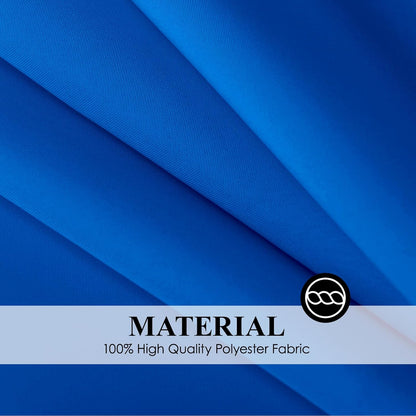 60x120 Inch 6 Pack 6ft 8ft Rectangle Tablecloths Royal Blue Tablecloth for Washable Decorative Linen Polyester Table
