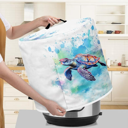 Sea Turtle Dust Cover for Instant Pot 6-8 Quart, Insulated Pressure Cooker Cover with Pockets for Kitchen Accessories