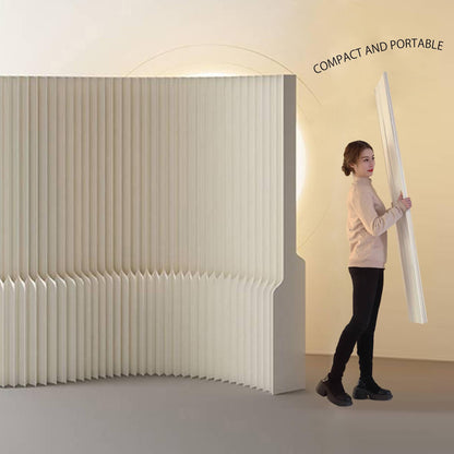Foldable Paper Room Divider - Portable Privacy Screen for Home Office & Living Room, Freestanding Folding Partition Wall, Easy Setup Room Separation Divider (H78.7in*L157.5in)