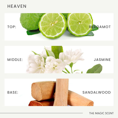 The Magic Scent Heaven Hotel Scent Diffuser Oil - Cold-Air & Ultrasonic Fragrance Oil for Diffuser Inspired by The Aria Hotel, Las Vegas - Essential Oils for Diffusers Aromatherapy - 4 fl oz, 120 mL