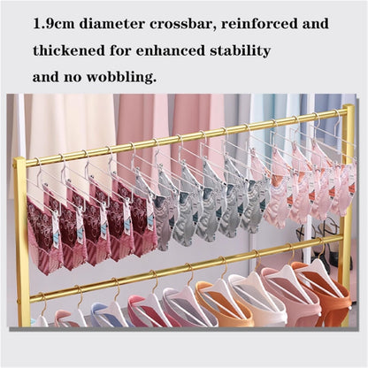 3 Tier Underwear Display Stand, Anti-Slip, Lingerie Bra Rack with Wheels, Metal, Retail Showshelves, Commercial Clothing Store Shelf, for Shorts,Hats, Sock(Black,100 * 40 * 130cm)