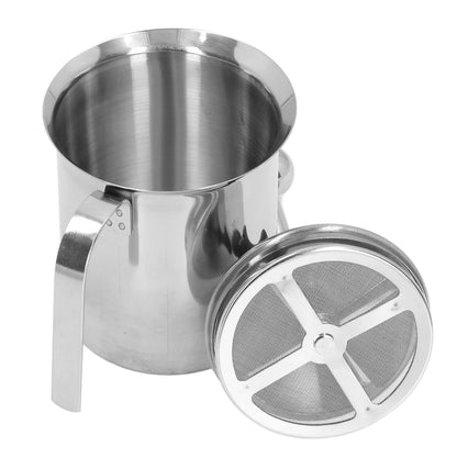 Manual Milk Frother, 27oz Stainless Steel Hand Pump Milk Frother with Double Layer Filter and Lid, Handheld Milk Foam Maker for Coffee, Latte, Cappuccino, Frappe, Matcha, Hot Chocolate