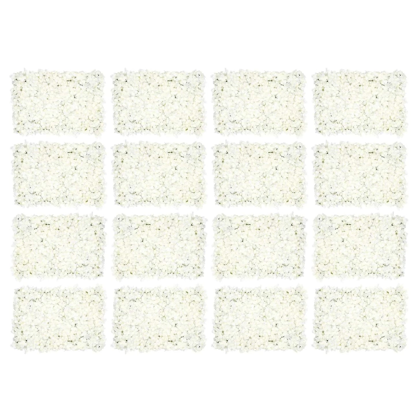 TYLPFH 20Pcs Artificial Flower Wall Decor Panel for Party Wedding Backdrop Garden