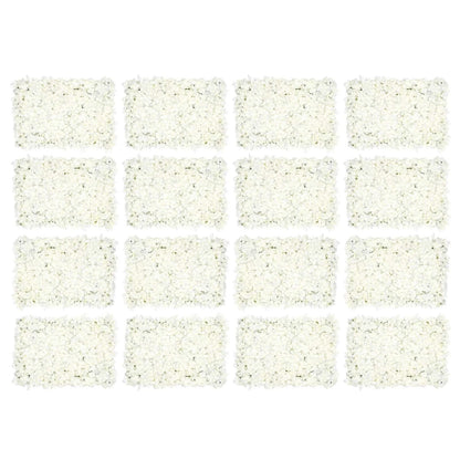 TYLPFH 20Pcs Artificial Flower Wall Decor Panel for Party Wedding Backdrop Garden