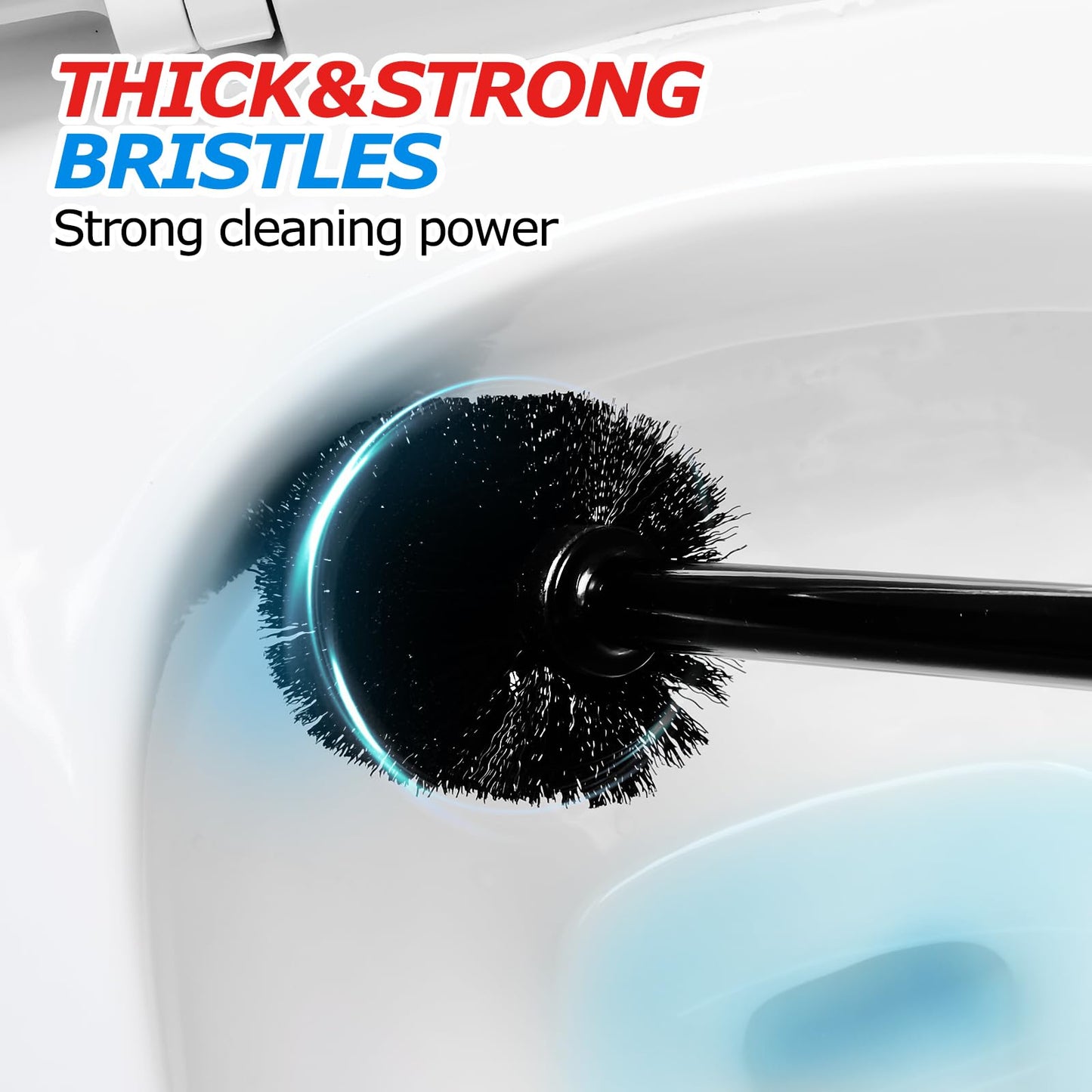 FORASTO 2 in 1 Toilet Plunger and Brush Set，Extended Handle Plunger，Toilet Bowl Brush Plunger Set, Bathroom Cleaning Tools ，Toilet Brush Plunger Combo，Cleaning Brush，Bathroom Cleaning Supplies