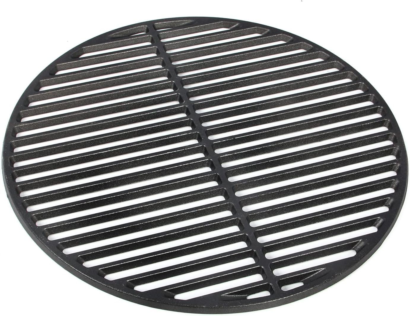 (15.5"-Fit KAMaster Cast Iron Cooking Grids Grates Compatible with Medium Big Green Egg Charcoal Grill Egg Grate Round