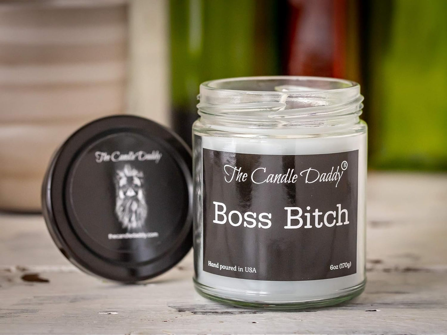 Boss Bitch Apple Maple Bourbon Scent, Maximum Scented 6 Ounce Jar, 40 Hour Burn Time