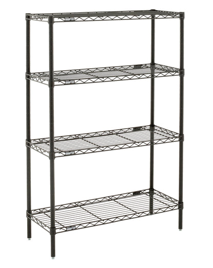 Metro Professional's Choice Commercial-Grade NSF Shelving Unit - Multipurpose Adjustable Wire Shelf for Home, Garage, Kitchen and More - 4 Shelves, 14" W x 36" L x 54" H - Black