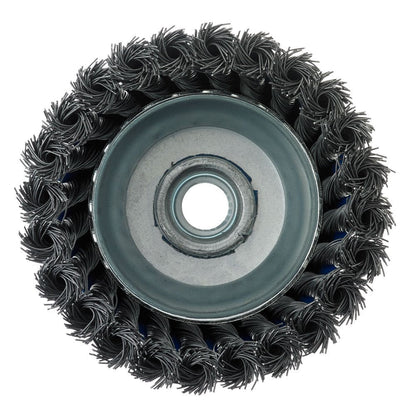 Mercer Industries 189030 - 4" x 5/8"-11 Knot Cup Brush, .020 Carbon Steel Wire